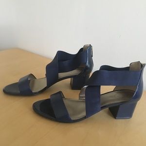 Blue CIRCA Joan & David low heel sandal